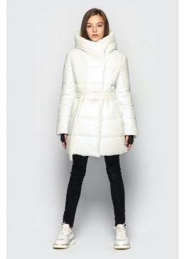 Cvetkov перлинно-біла зимова куртка для дівчинки Кеті
